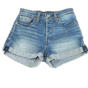 Levi’s Cuffed Women’s Wedgie Denim Shorts Size 24